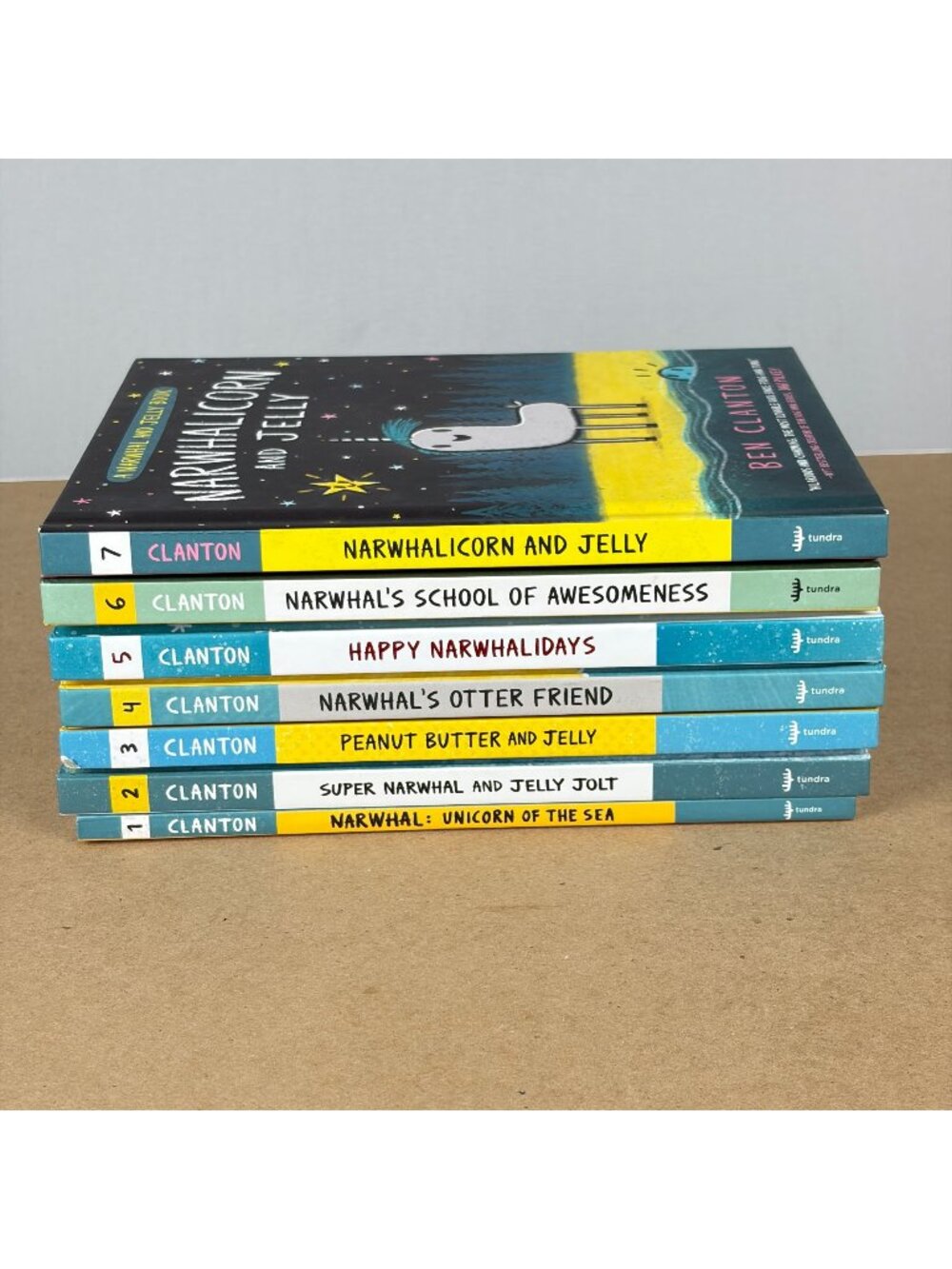Narwhal and Jelly Books 1-7 Series Ben Clanton Children's Books Graphic Novels